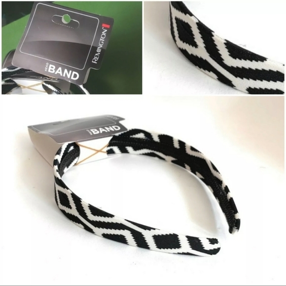 Remington Accessories - Geometric Headband Hair Band Head Band Black White One (1) New with tags